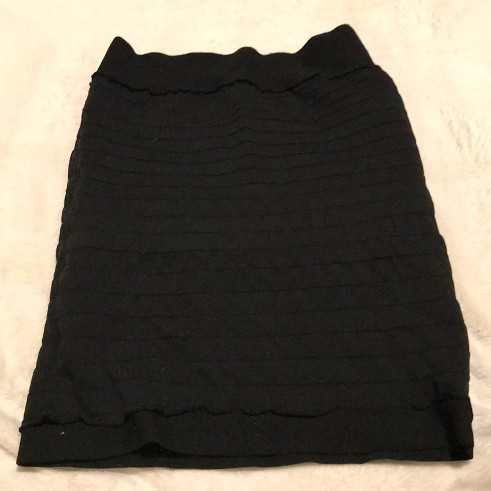 Black pencil skirt